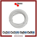 5 m Câble Coaxial 17 VAtC Triax Classe A Satellite TV Cable Full HD 3D Ultra HD