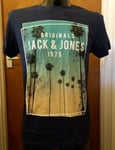 New Jack & Jones Exotic Island T Shirt Navy L