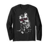 The Terminator T-800 Head Red-Eyed Machine Sci-Fi Gamer Long Sleeve T-Shirt