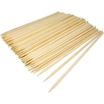 PARENCE.- Lot de 100 Pics à Brochettes en Bois/Barbecue, Brochettes, Fruits, Légumes, Piques en Bois - 100 Pièces, 25cm