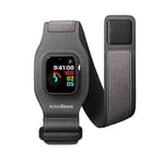 Twelve South ActionSleeve 2 pour Apple Watch 44 mm | Brassard de Protection mis à Jour pour libérer Votre Poignet pour Le Sport ou Les activités. Gris