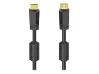 Hama - High Speed - Hdmi-Kabel Med Ethernet - Hdmi Hann Til Hdmi Hann - 10 M - Skjermet - Svart - 4K-Støtte