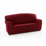 SOFAKOVER® Housse de canapé Pocket Super élastique, pour canapé 3 Places, au Design Exclusif, Respirante, Confortable et Durable, Facile à Installer, 180-220 cm, Couleur Bordeaux