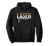 Vintage Laser Queen Hair Removal Aesthetician Laser Tech Pullover Hoodie