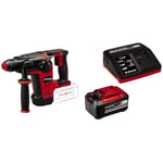 Einhell Professional Marteau perforateur TP-HD 18/26 Li BL-Solo Power X-Change (18V, moteur sans charbon, 2,6 J, SDS-Plus, frappe pneumatique, 4 fonctions, mallette) avec Chargeur et Batterie 5,2Ah