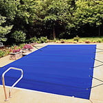 VEVOR Bâche à Bulle Piscine Hivernage, Bleue en PVC 650-680 g/m² Couverture Solaire Piscine Rectangulaire, 4 m x 8 m Maille Serrée pour Les Piscines dans la Maison, Le Jardin, l'Hôtel, l'Ingénierie