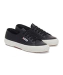 Superga Womens/Ladies 2750 Nappa Leather Trainers (Black/Avorio) - Black/White - Size UK 3.5