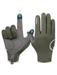 INBIKE Gants VTT Homme Femme Polaires Hiver Gants de Cyclisme Homme Chaud Élastique Gants Velo à Écran Tactile Coupe-Vent Noir Vert Randonnée Vert-L