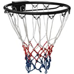 Basketring vidaxl - Svart stål ø 39 cm vit, röd, blå nylon