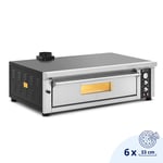 Royal Catering Pizzauuni - 6 x 33 cm 1 kammio 6600 W 400 V tulenkestävä kivi