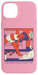 iPhone 14 Plus Fluffy Cat Yoga Stretch Cozy Home Yoga Cute Retro Comic Case