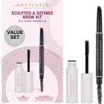 Anastasia Beverly Hills Eyes Eyebrow colour Sculpted & Define Brow Kit Medium Brown 1 Stk. (£27.78 / 1 pcs.)