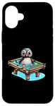 iPhone 16 Plus Billiards Penguin Hustler Pool Snooker Playing Pool Games Case