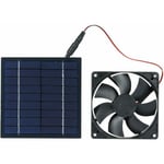 Start - Ventilateur alimenté par panneau solaire, ventilateur solaire 5W 6V, étanche IP65, sur le toit de la serre de la caravane, du poulailler et