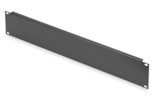 DIGITUS Panneau de recouvrement 19" - 2U - Cache pour armoires réseau & serveur - Cache pour rack - matériel de fixation inclus - Tôle d'acier - laqué à la poudre - Noir