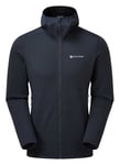 Montane Protium Hoodie Men fleecetröja för herrar Eclipse Blue S - Fri frakt