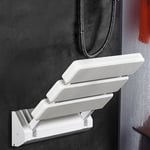 Skecten - Siège de Douche Rabattable en Aluminium et abs, 330 x 320 x 70 mm