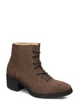 Gram Yatfai Boot Walnut Suede Shoes Boots Ankle - Heel Brun [Color: WALNUT ][Sex: Women ][Sizes: 36,37,38,39,40,41 ]