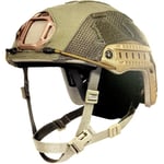 "Ops-Core FAST High Cut, Helmet Cover, Ballistic, Bump, & Carbon, High Cut, Helmet Cover"