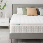 SZSL Matelas Hybride 160x200cm Épaisseur 26 cm Ferme Parfait Soutien, 2 Personnes a Memoire de Forme en Mousse et Ressorts Haute Resilience, 7 Zones Ergonomique pour Adulte Enfant (160x200x26 cm)