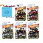 Hot Wheels Mud Runners 2022 Series 1:64 Scale Diecast Set of 5 FREE STORAGE BOX