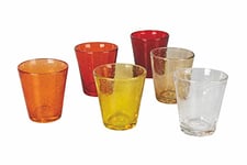 Villa d’Este Home Tivoli Cancun Sunset Lot de 6 verres à eau en pâte de verre soufflé 330 ml