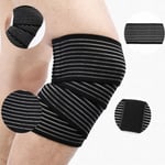Elastic Wrist Knee Ankle Elbow Calf Sports Bandage Brace Pad Sup White 112*7.5cm