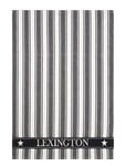 Lexington Home Icons Cotton Twill Waffle Striped Kitchen Towel Svart