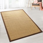 Karat - Tapis Sisal Amazonas Liège Avec bordure 70 x 130 cm