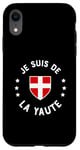 Coque pour iPhone XR Humour Savoie Je suis de la Yaute Drapeau savoyard