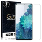 Vitre protection ecran pour Samsung Galaxy S20 FE Verre trempé incassable lot de [X1] Tempered Glass