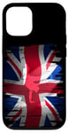 Coque pour iPhone 12/12 Pro Skater Great Britain Drapeau Board Jump Angleterre Union Jack