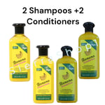 Bundle - Banana Shampoo & Conditioner leaves hair shiny and smooth