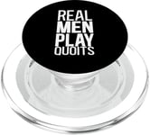 Real Men Play Quoits Outdoor Quoits Traditional Game PopSockets PopGrip for MagSafe