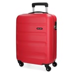 Roll Road Flex Red Cabin Suitcase 38x54x20 cm Rigid ABS Combination Lock 35 Litre 2.5 kg 4 Wheels Hand Luggage