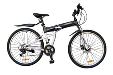 Ecosmo 26" Wheel Lightweight Alloy Folding MTB Bicycle Bike 17.5"- 26AF18BL