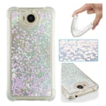 Glitter Huawei Y6 2017 skal - Rosa