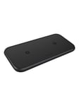 ZENS Dual Aluminium wireless charging pad - + AC power adapter - 20 Watt