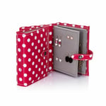 Little Book of Earrings Small Red Polka Dot Jewellery Box Compact Storage Gift