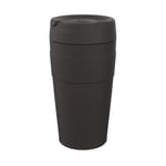 KeepCup Traveller Reusable Travel Mug - Vacuum Insulated Cup with Leakproof Sipper Lid - 16oz (454ml) - Black