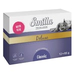 Smilla Deluxe Chunks 12 x 85 g - vasikka & porkkana