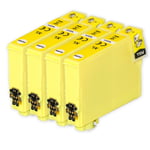 4 Yellow XL Ink Cartridge for Epson XP-235, XP-257, XP-345, XP-435, XP-455