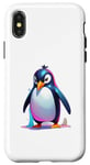 Coque pour iPhone X/XS Costume incroyable de pingouin pour les fans de l'Arctique