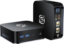 Mini PC Windows 11 Pro, Micro Ordinateur avec 12 Gen Alder Lake N95(jusqu'à 3.4GHz), 16GB RAM 512GB SSD, Mini Ordinateur de Bureau supporte Les écrans 4K, Ethernet Gigabit, Type-C, USB 3.2.[V1595]