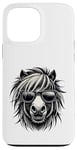 Coque pour iPhone 13 Pro Max Shetland Pony s Funny Shetland avec attitude