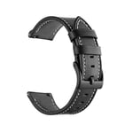 20 22MM Läderarmband Rem för Huawei Watch GT 3 2 GT3 GT2 Pro 46mm 42mm Honor Magic Smart Watch Band Armband Läder Svart Leather Black 2 For Huawei GT 2 Pro