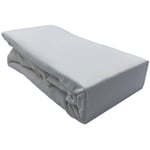 Drap housse obio coton bio 57 fils matelas épais 180x200 Blanc