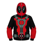 Deadpool Kläder Barn Pojkar Cosplay Superhjälte Kostym Full Zip Hoodie Huvtröja Pullover Toppar Ålder 4-13År 8-11Years