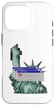 iPhone 16 Pro Cool New York City NYC Statue of Liberty USA Flag Design Case