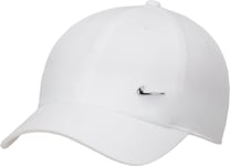 Nike DF Club Casquette de Baseball, Blanc/Argent, L-XL Homme